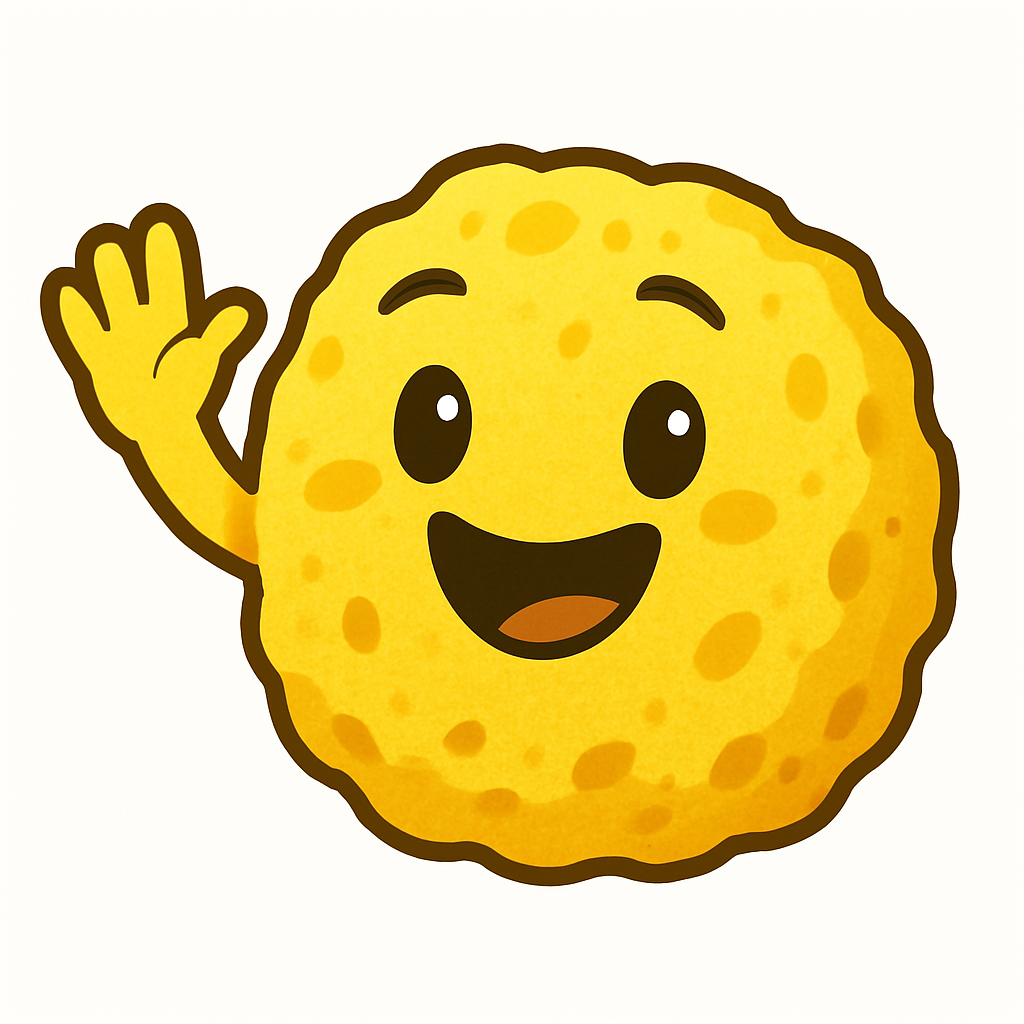 Zwaaiende spons heet je welkom